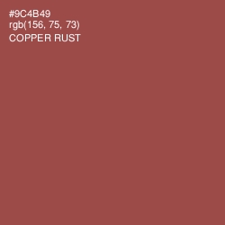 #9C4B49 - Copper Rust Color Image